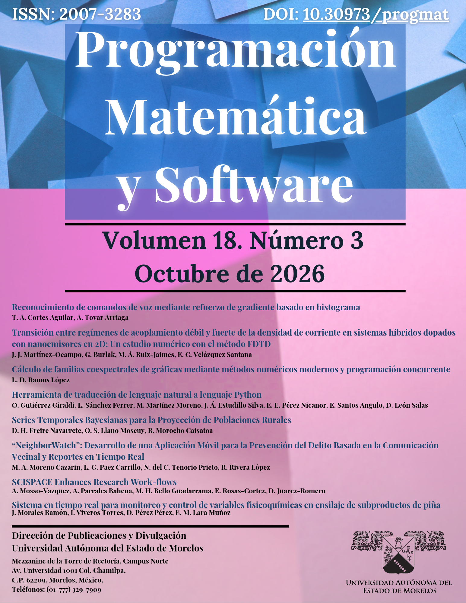 Vol. 18, Núm 13, Octubre de 2026